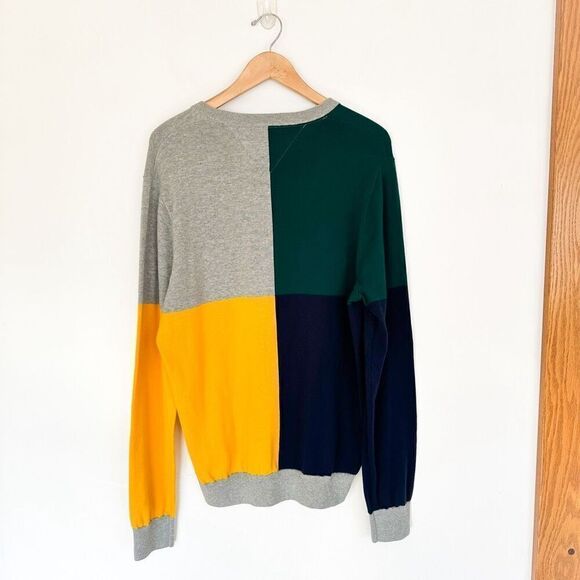 Tommy Hilfiger Men’s Modern Varsity Collegiate Color-block Crewneck Sweater - Picture 2 of 11